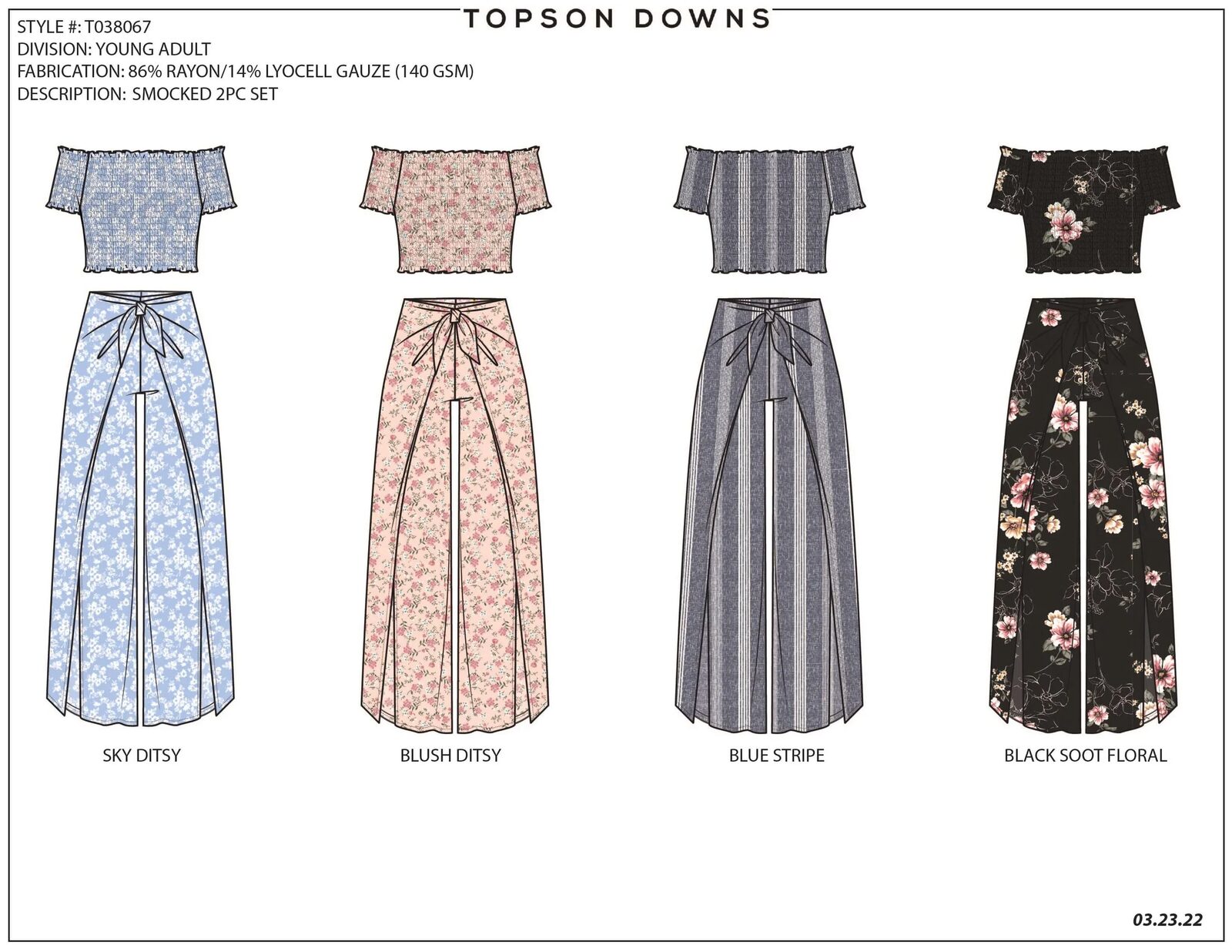 Smocked 2 piece set CAD